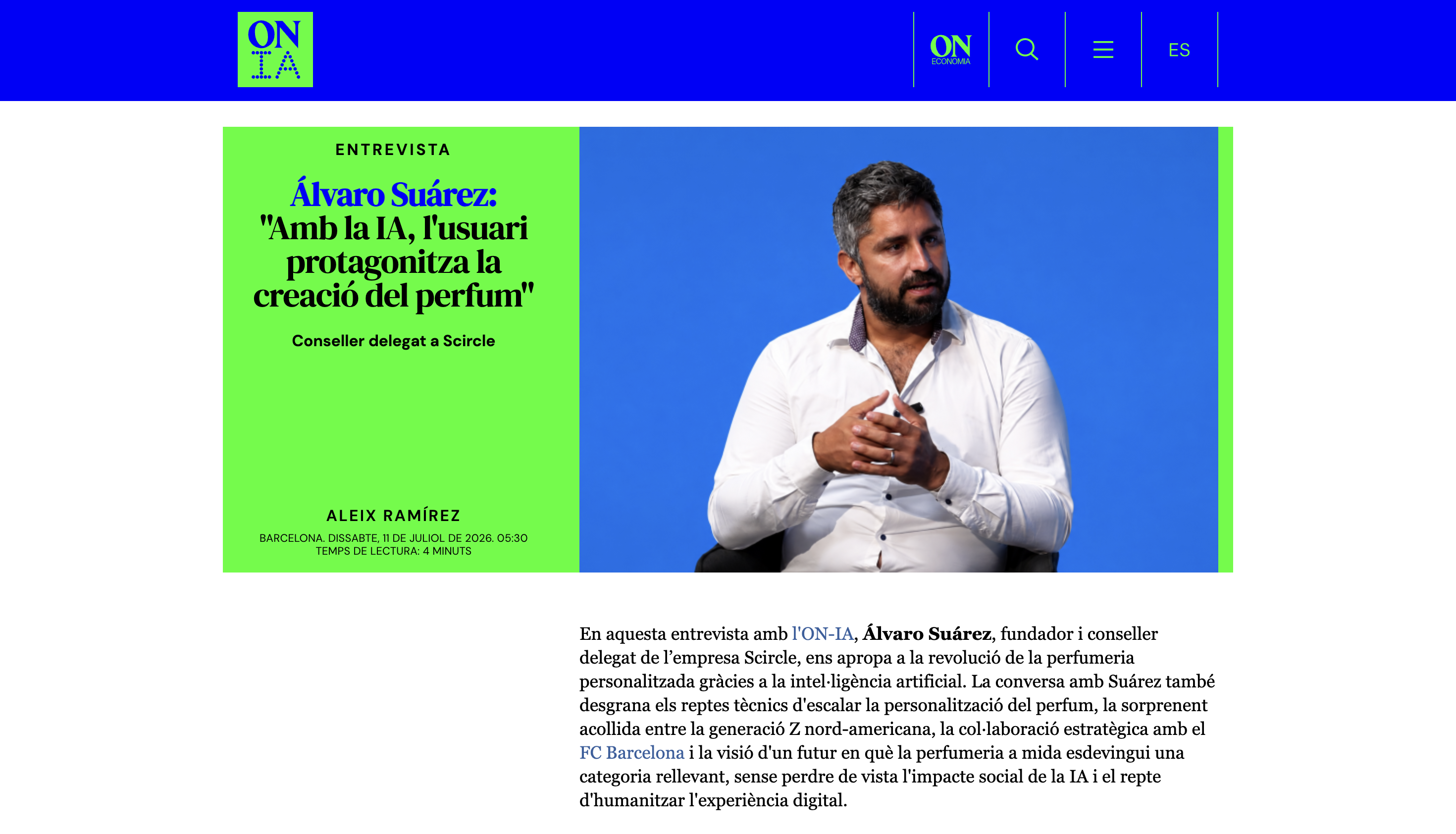 El Nacional — Álvaro Suárez interview